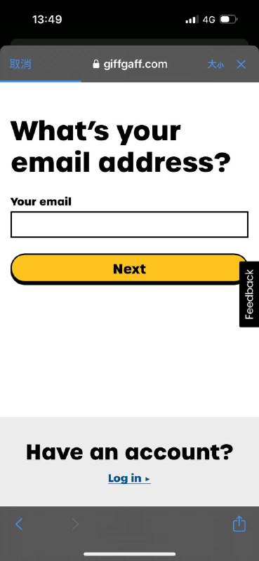 英国giffgaff现已支持直接在App中购买并激活eSIM操作步骤：1️⃣下载giffgaff App，登录时选择“Create a account”注册账号（注意，你所使用的邮箱必须是没有绑定过giffgaff SIM卡的邮箱）2️⃣按照步骤注册账号（验证邮箱、输入密码、填写个人信息等）3️⃣在首页MySIM中选择eSIM，并选择Get an eSIM下方的“Choose your plan”4️⃣选择开卡套餐，如果你需要0月租，那么直接滑到最下方选择“I don’t want a plan”的“Pay as you go”套餐5️⃣充值最低10英镑后安装eSIM，等待激活完毕即可英国giffgaff现已支持直接在App中购买并激活eSIM操作步骤：1️⃣下载giffgaff App，登录时选择“Create a account”注册账号（注意，你所使用的邮箱必须是没有绑定过giffgaff SIM卡的邮箱）2️⃣按照步骤注册账号（验证邮箱、输入密码、填写个人信息等）3️⃣在首页MySIM中选择eSIM，并选择Get an eSIM下方的“Choose your plan”4️⃣选择开卡套餐，如果你需要0月租，那么直接滑到最下方选择“I don’t want a plan”的“Pay as you go”套餐5️⃣充值最低10英镑后安装eSIM，等待激活完毕即可