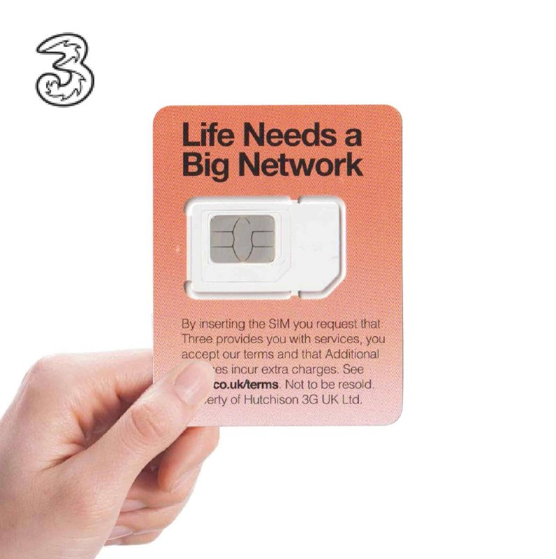 🇬🇧英国Three 包邮 ¥33月租：无月租，可选漫游流量套餐中国大陆漫游资费：  收短信：免费  发短信：0.35gbp/条  打电话：2gbp/分钟  接电话：1.25gbp/分钟  用流量：6gbp/每M实用信息：无需实名 每半年任意消费保号 支持💰💰充值话费  官网： www.three.co.uk  App： Three获取手机号方式：插卡有短信💡点我查看转eSIM教程/评测